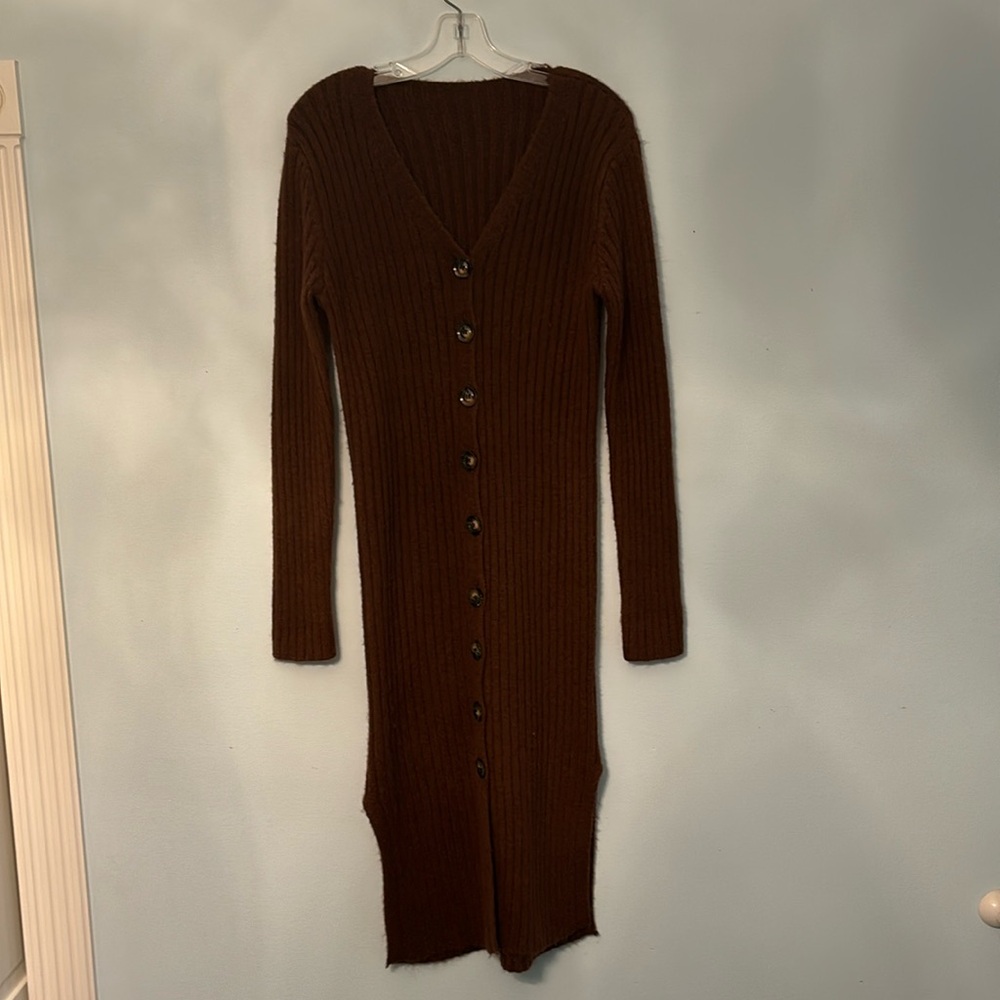 Long Brown Cardigan